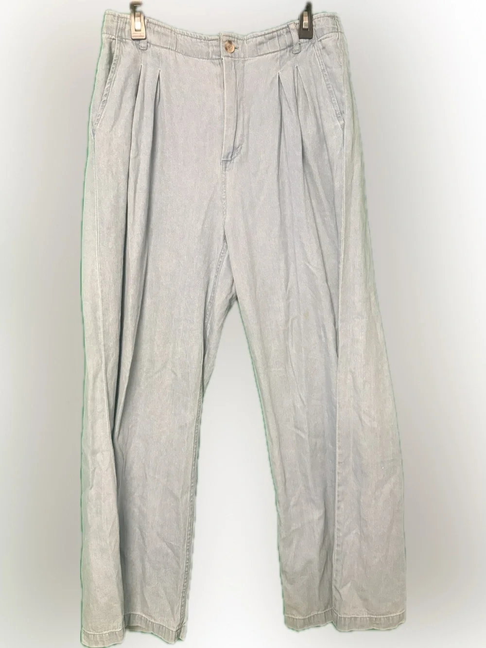 Billabong Light Gray Pleated Chino Pants